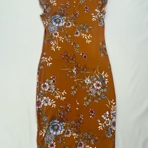 Flower body on dress